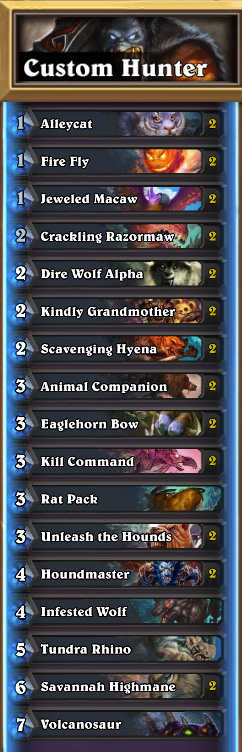 Deck du jour Hunter Midrange d Odemian ArmaTeam